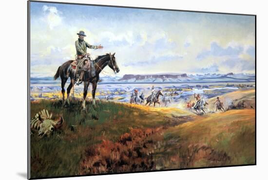 C. M. Russell and His Friends-Charles Marion Russell-Mounted Art Print