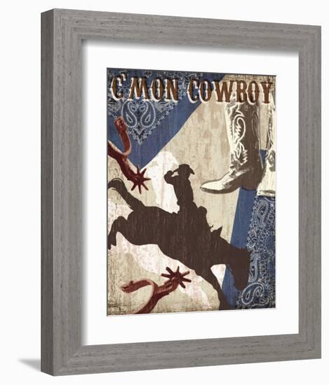 C'mon Cowboy-Tandi Venter-Framed Art Print