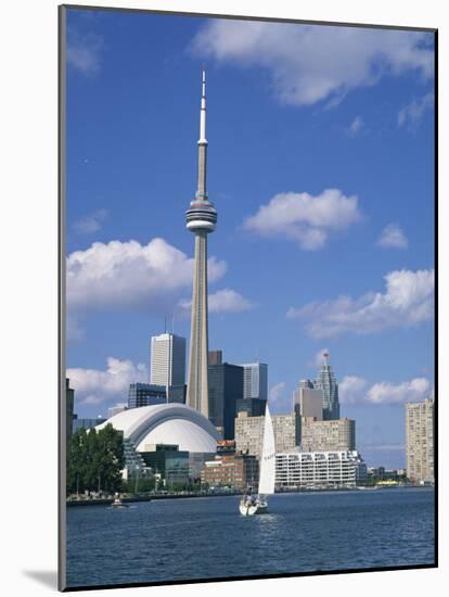 C.N.Tower and the Toronto Skyline, Ontario, Canada, North America-Rainford Roy-Mounted Photographic Print