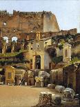 The Interior of the Colosseum in Rome-C.W. Eckersberg-Framed Premier Image Canvas