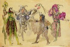 Touchstone the Clown, Costume Design for "As You Like It"-C. Wilhelm-Framed Giclee Print