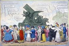 A Representation of the Regent's Tremendous Thing Erected in the Park, 1816-C Williams-Giclee Print