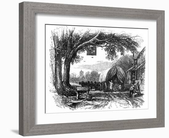 C18 Wagon at Inn-T Creswick-Framed Art Print