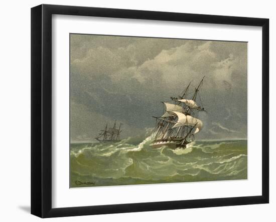 C19 Barque-Edward Duncan-Framed Art Print