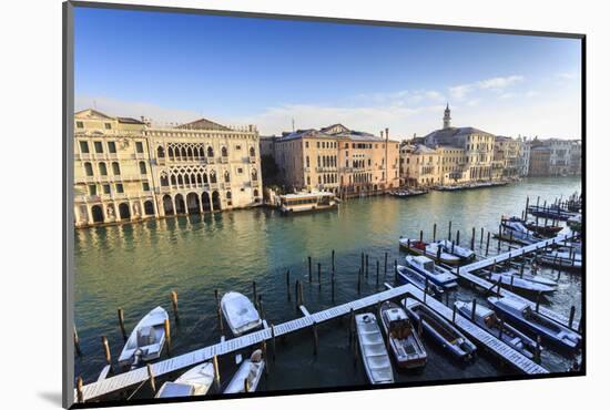 Ca D'Oro, famous Venetian Palace on Grand Canal, elevated view after snow, Venice, UNESCO World Her-Eleanor Scriven-Mounted Photographic Print