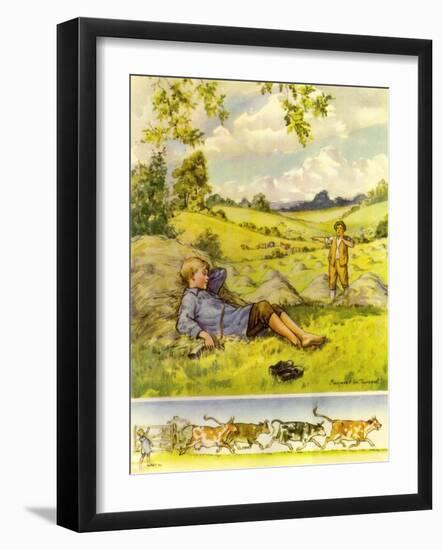 CA Fairy 73-Vintage Apple Collection-Framed Giclee Print