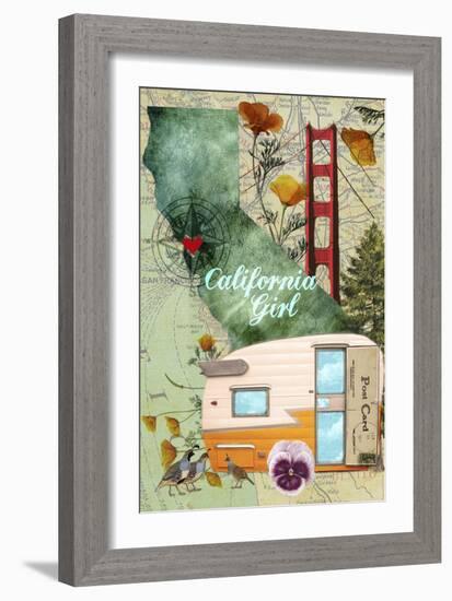 CA Girl-Sandy Lloyd-Framed Art Print