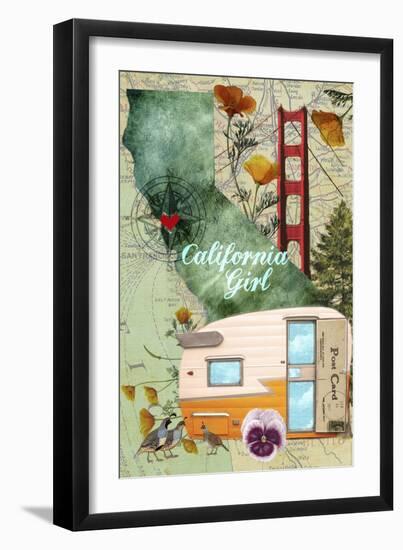 CA Girl-Sandy Lloyd-Framed Art Print