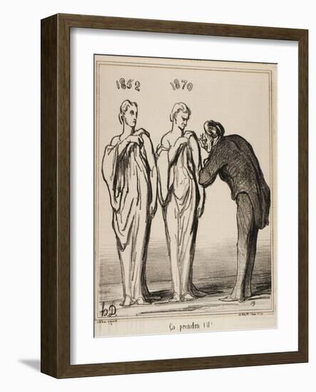 Ça Prendra T'-Il!, 1870-Honore Daumier-Framed Giclee Print