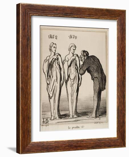 Ça Prendra T'-Il!, 1870-Honore Daumier-Framed Giclee Print