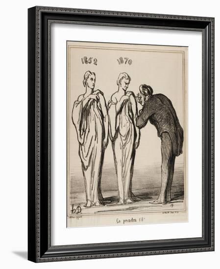 Ça Prendra T'-Il!, 1870-Honore Daumier-Framed Giclee Print