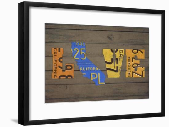 CA State Love-Design Turnpike-Framed Giclee Print