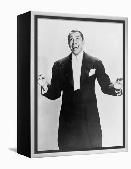Cab Calloway, Flamboyant African America Bandleader Holding Conductor's Baton. 1951-null-Framed Stretched Canvas