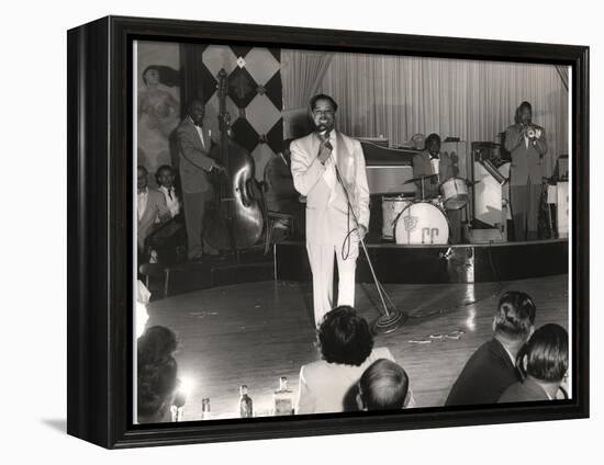 Cab Calloway Performing at the Clover Club, C.1950-null-Framed Premier Image Canvas