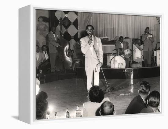 Cab Calloway Performing at the Clover Club, C.1950-null-Framed Premier Image Canvas