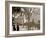 Cab Stand at Madison Square, New York-null-Framed Photo