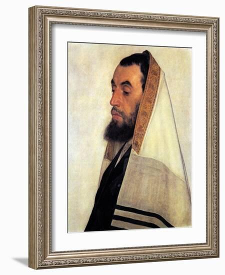 Cabalist-Isidor Kaufmann-Framed Art Print