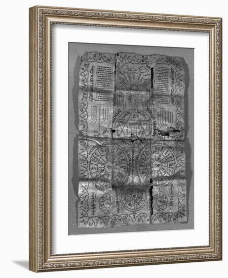 Cabalistic Amulet (Parchment)-null-Framed Giclee Print