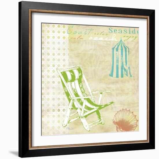 Cabana Beach Citrus Collage I-Paul Brent-Framed Art Print