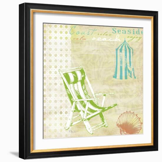 Cabana Beach Citrus Collage I-Paul Brent-Framed Art Print