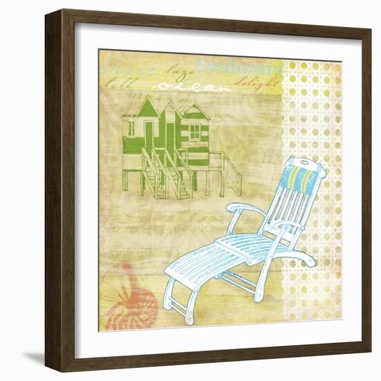 Cabana Beach Citrus Collage II-Paul Brent-Framed Art Print