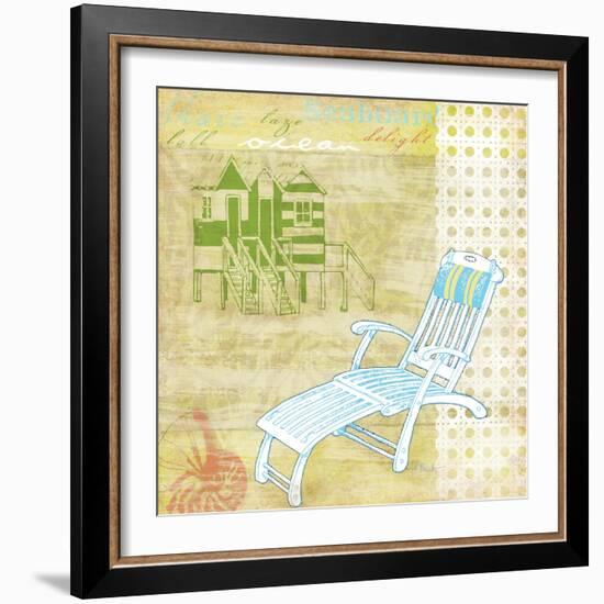 Cabana Beach Citrus Collage II-Paul Brent-Framed Art Print