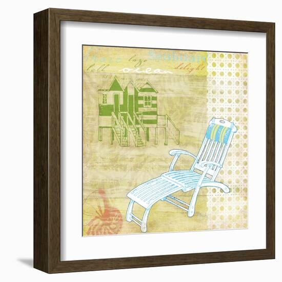 Cabana Beach Citrus Collage II-Paul Brent-Framed Art Print