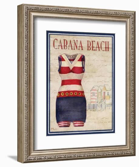 Cabana Beach-Paul Brent-Framed Art Print