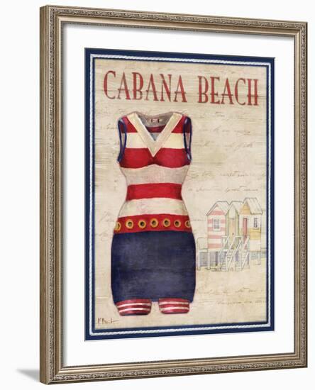 Cabana Beach-Paul Brent-Framed Art Print