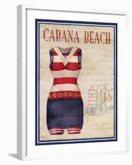 Cabana Beach-Paul Brent-Framed Art Print