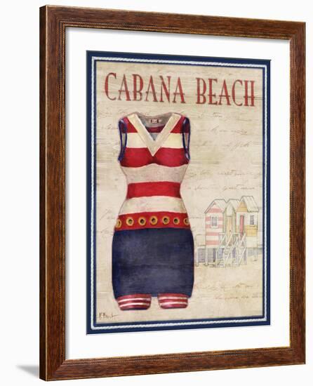 Cabana Beach-Paul Brent-Framed Art Print