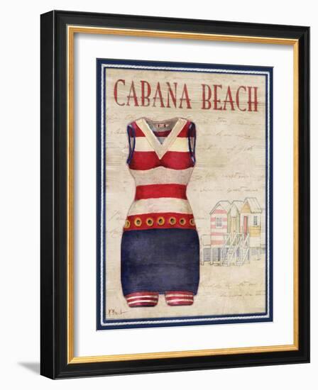 Cabana Beach-Paul Brent-Framed Art Print