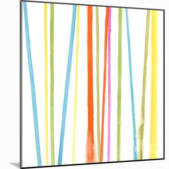 Cabana Stripes II-Erica J. Vess-Mounted Art Print