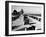 Cabanas on a Fort Lauderdale Beach, 1954-null-Framed Photographic Print