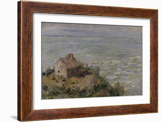 Cabane des douaniers, effet d'après-midi-Claude Monet-Framed Giclee Print