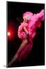 Cabaret Dancer Over Dark Background-Elena Efimova-Mounted Photographic Print