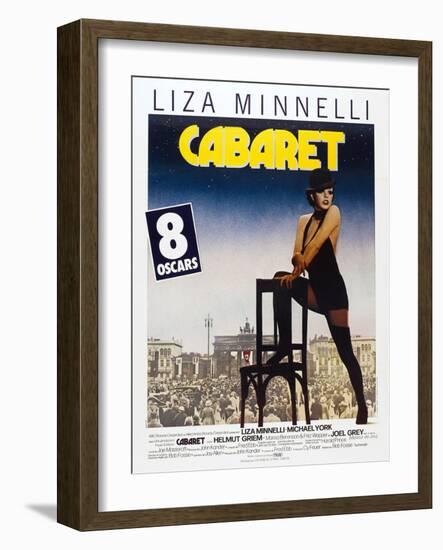 Cabaret, French poster, Liza Minnelli, 1972-null-Framed Art Print