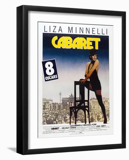 Cabaret, French poster, Liza Minnelli, 1972-null-Framed Art Print