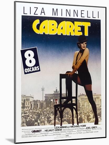 Cabaret, French poster, Liza Minnelli, 1972-null-Mounted Art Print