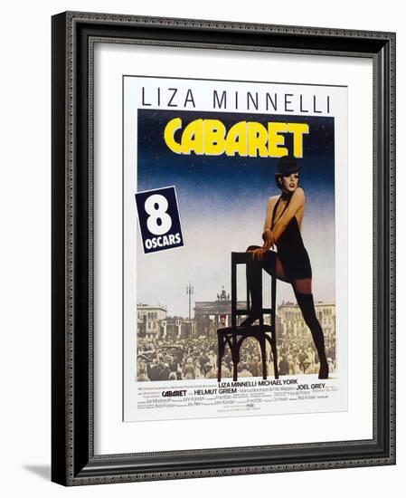 Cabaret, French poster, Liza Minnelli, 1972-null-Framed Art Print