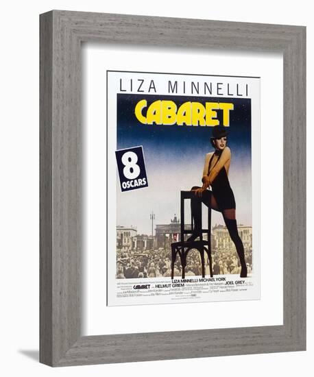 Cabaret, French poster, Liza Minnelli, 1972-null-Framed Art Print