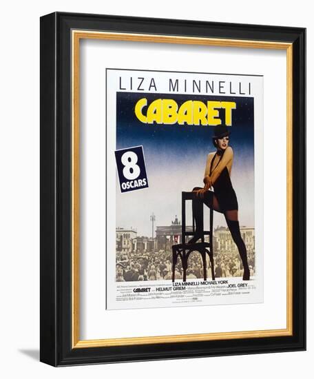 Cabaret, French poster, Liza Minnelli, 1972-null-Framed Art Print