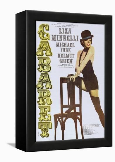 Cabaret, Italian poster, Liza Minnelli, 1972-null-Framed Stretched Canvas