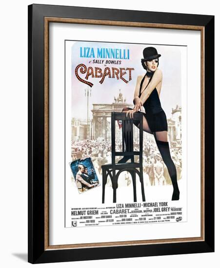 Cabaret, Italian Poster, Liza Minnelli, Michael York, Liza Minnelli, 1972-null-Framed Art Print