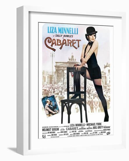 Cabaret, Italian Poster, Liza Minnelli, Michael York, Liza Minnelli, 1972-null-Framed Art Print