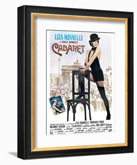 Cabaret, Italian Poster, Liza Minnelli, Michael York, Liza Minnelli, 1972-null-Framed Art Print