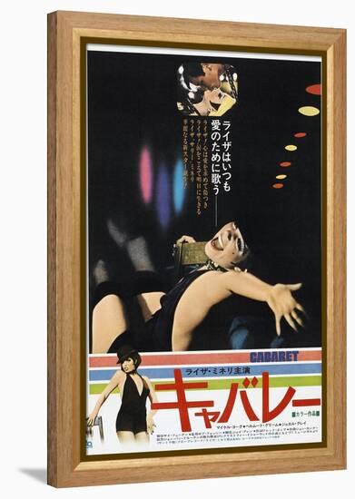 Cabaret, Japanese poster, Michael York, Liza Minnelli, 1972-null-Framed Stretched Canvas