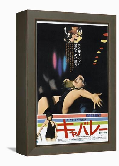 Cabaret, Japanese poster, Michael York, Liza Minnelli, 1972-null-Framed Stretched Canvas