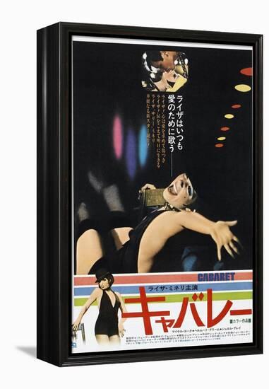 Cabaret, Japanese poster, Michael York, Liza Minnelli, 1972-null-Framed Stretched Canvas