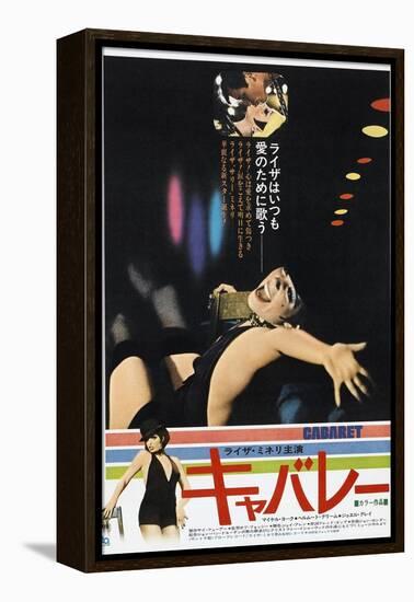 Cabaret, Japanese poster, Michael York, Liza Minnelli, 1972-null-Framed Stretched Canvas